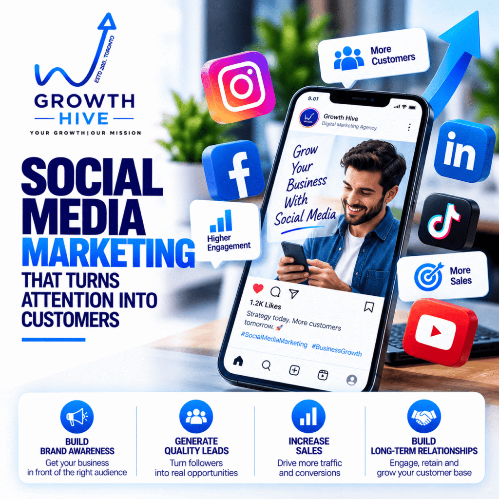 Discover how social media marketing can build trust, attract the right audience, generate leads, increase sales, and turn social engagement into business growth.